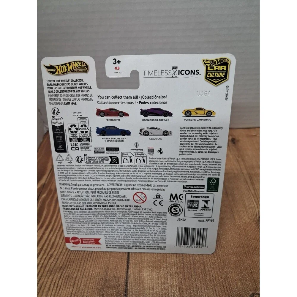 NEW Hot Wheels Car Culture Timeless Icons NISSAN SKYLINE GT-R V-SPEC JBK92 1:64